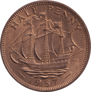 1957 HALFPENNY ( BU ) - HALFPENNY - Cambridgeshire Coins