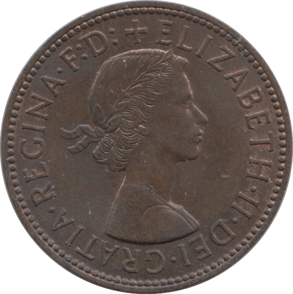 1957 HALFPENNY ( UNC ) - Halfpenny - Cambridgeshire Coins