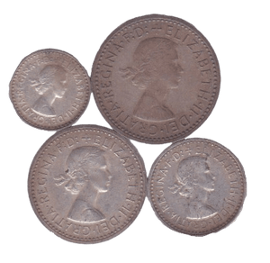 1957 MAUNDY SET ( UNC ) A - Maundy Set - Cambridgeshire Coins