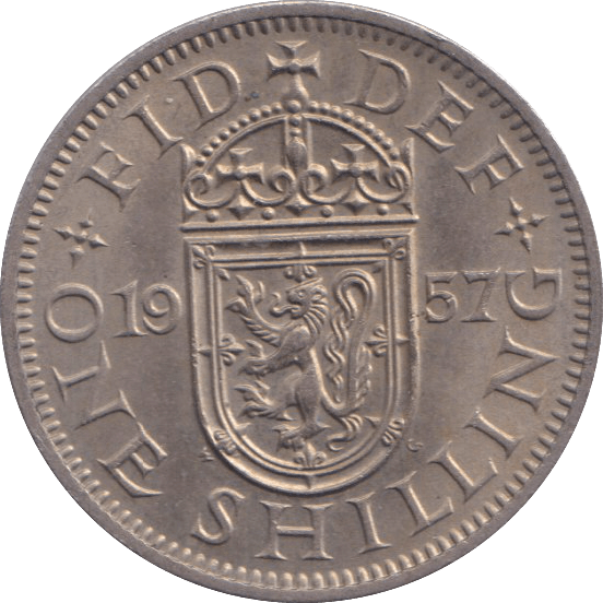 1957 SHILLING ( UNC ) S - SHILLING - Cambridgeshire Coins
