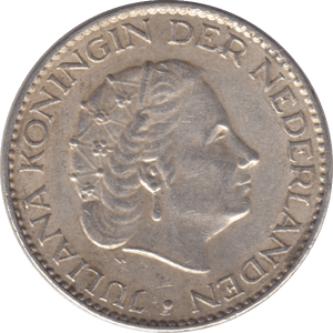 1957 SILVER 1 GULDEN NETHERLANDS - SILVER WORLD COINS - Cambridgeshire Coins