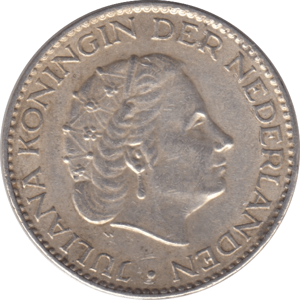 1957 SILVER 1 GULDEN NETHERLANDS - SILVER WORLD COINS - Cambridgeshire Coins