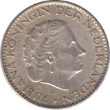 1957 SILVER 1 GULDEN NETHERLANDS - SILVER WORLD COINS - Cambridgeshire Coins