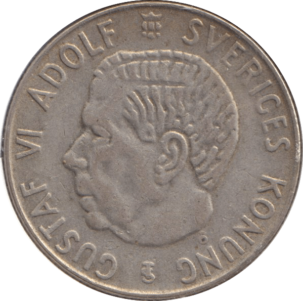 1957 SILVER COIN SWEDEN - SILVER WORLD COINS - Cambridgeshire Coins