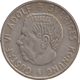 1957 SILVER COIN SWEDEN - SILVER WORLD COINS - Cambridgeshire Coins