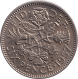 1957 SIXPENCE ( BU ) - SIXPENCE - Cambridgeshire Coins