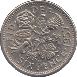 1957 SIXPENCE ( UNC ) - SIXPENCE - Cambridgeshire Coins