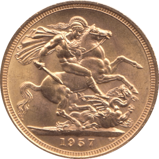 1957 SOVEREIGN ( UNC ) - SOVEREIGN - Cambridgeshire Coins