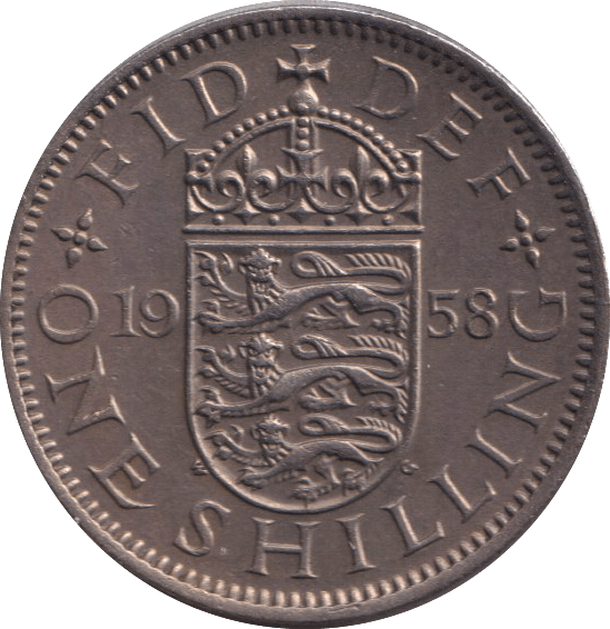 1958 ENGLISH SHILLING ( UNC ) - SHILLING - Cambridgeshire Coins