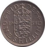 1958 ENGLISH SHILLING ( UNC ) - SHILLING - Cambridgeshire Coins