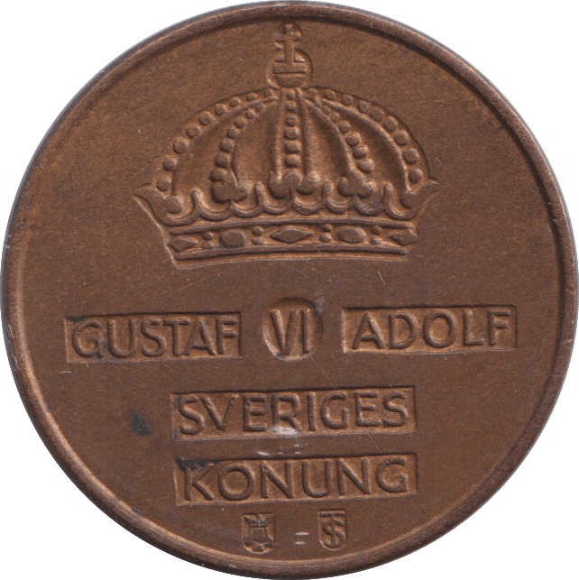 1958 FIVE ORE - WORLD COINS - Cambridgeshire Coins