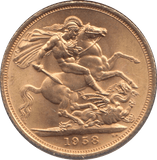 1958 GOLD SOVEREIGN ( UNC ) 1 - Sovereign - Cambridgeshire Coins
