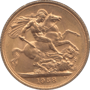 1958 GOLD SOVEREIGN ( UNC ) 2 - Sovereign - Cambridgeshire Coins