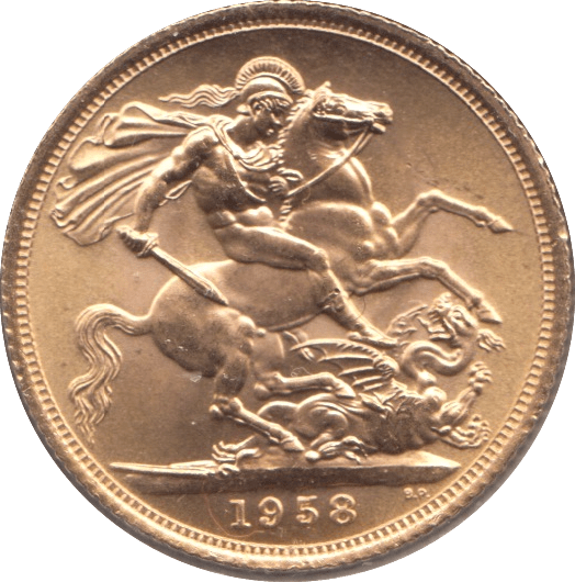 1958 GOLD SOVEREIGN ( UNC ) - SOVEREIGN - Cambridgeshire Coins