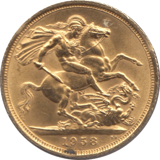 1958 GOLD SOVEREIGN ( UNC ) - SOVEREIGN - Cambridgeshire Coins