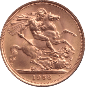 1958 GOLD SOVEREIGN ( UNC ) - Sovereign - Cambridgeshire Coins