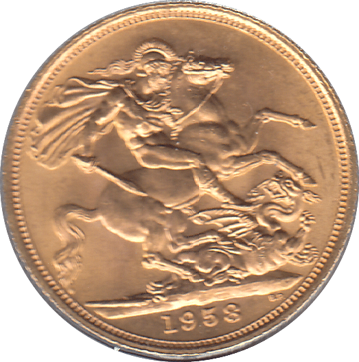 1958 GOLD SOVEREIGN ( UNC ) - Sovereign - Cambridgeshire Coins
