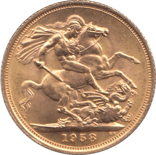 1958 GOLD SOVEREIGN ( UNC ) - SOVEREIGN - Cambridgeshire Coins