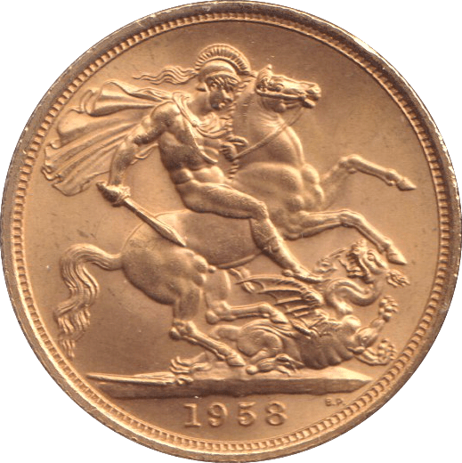 1958 GOLD SOVEREIGN ( UNC ) - SOVEREIGN - Cambridgeshire Coins