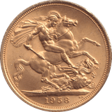 1958 GOLD SOVEREIGN ( UNC ) - SOVEREIGN - Cambridgeshire Coins