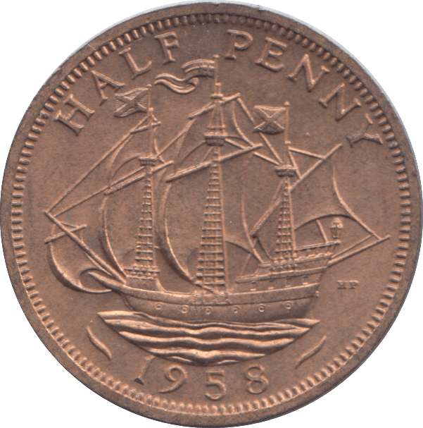 1958 HALF PENNY ( UNC ) - HALFPENNY - Cambridgeshire Coins