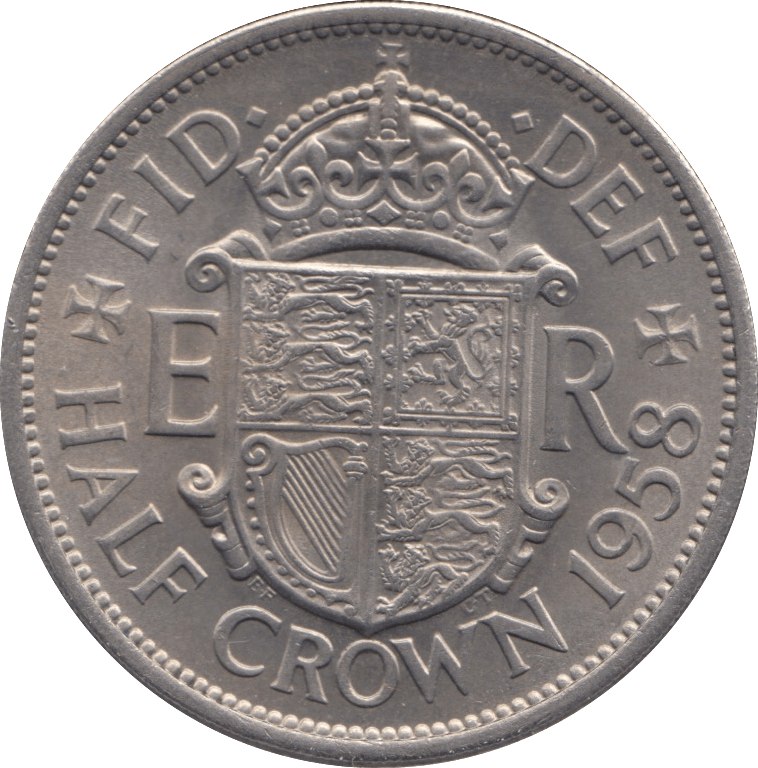 1958 HALFCROWN ( UNC ) - HALFCROWN - Cambridgeshire Coins