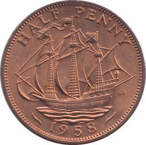 1958 HALFPENNY ( BU ) - HALFPENNY - Cambridgeshire Coins