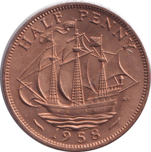 1958 HALFPENNY ( UNC ) - HALFPENNY - Cambridgeshire Coins
