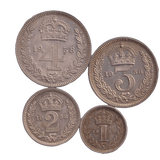 1958 MAUNDY SET WESTMINSTER ABBEY ELIZABETH II - Maundy Set - Cambridgeshire Coins