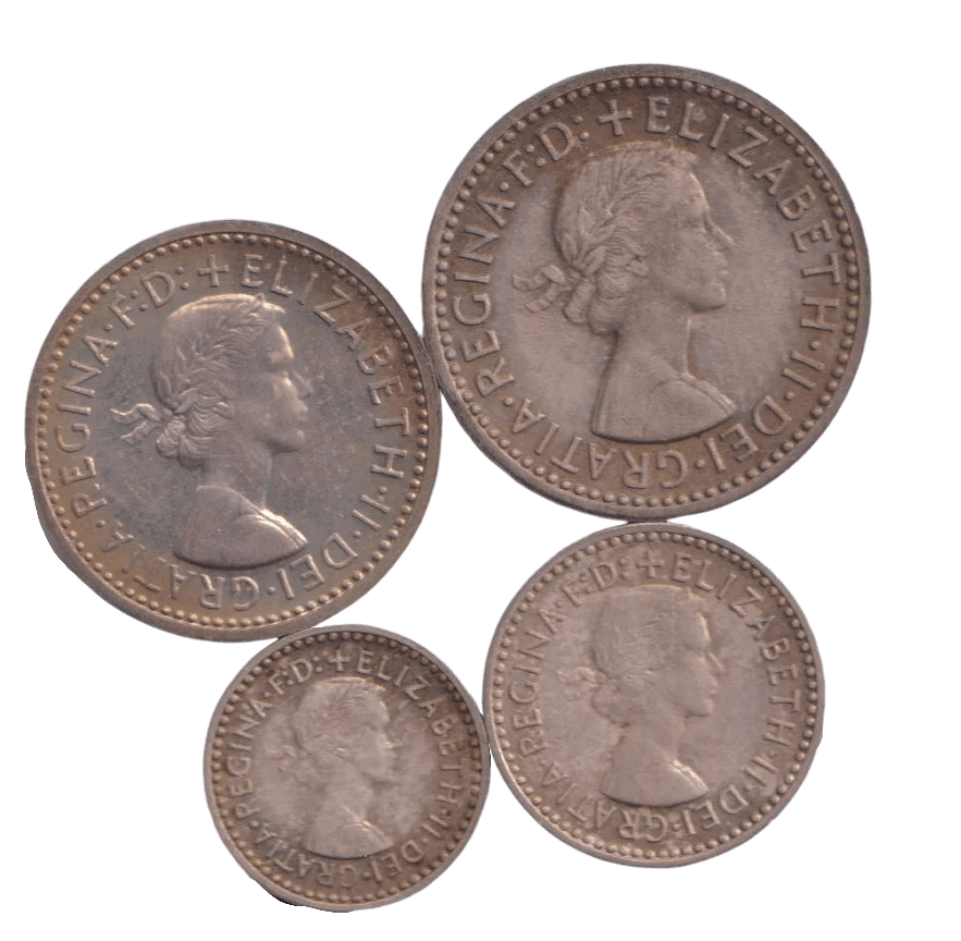 1958 MAUNDY SET WESTMINSTER ABBEY ELIZABETH II - Maundy Set - Cambridgeshire Coins