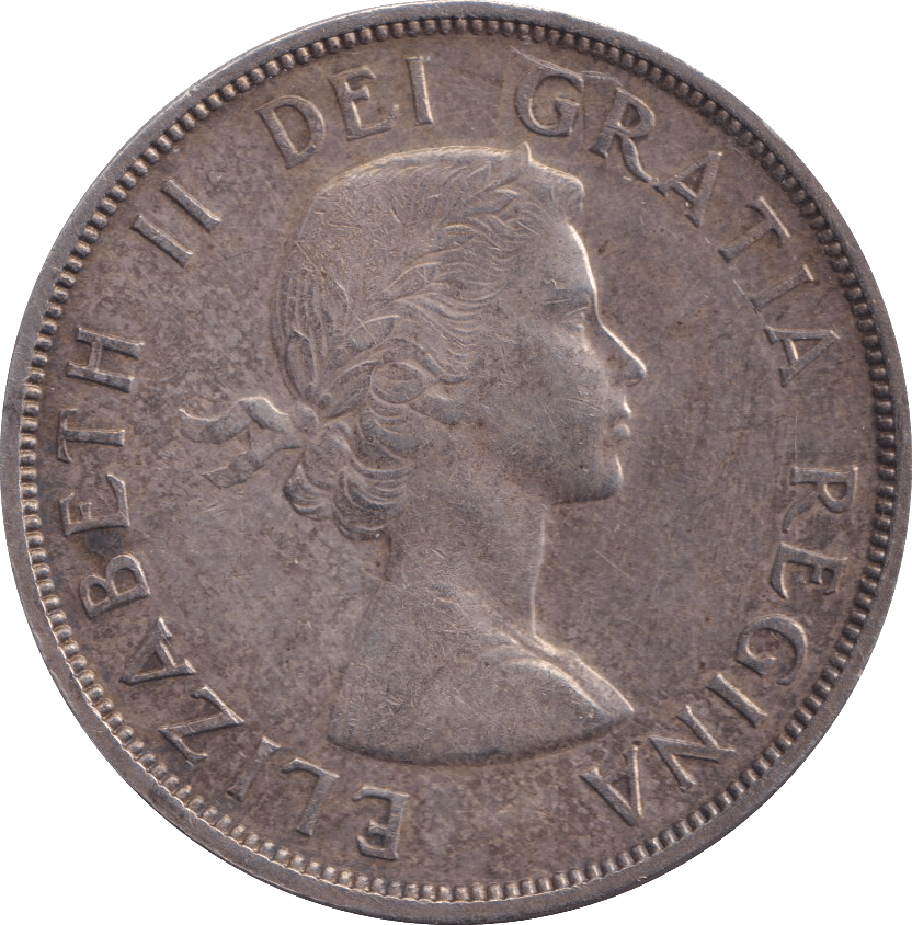 1958 ONE DOLLAR BRITISH COLUMBIA CANADA - SILVER WORLD COINS - Cambridgeshire Coins