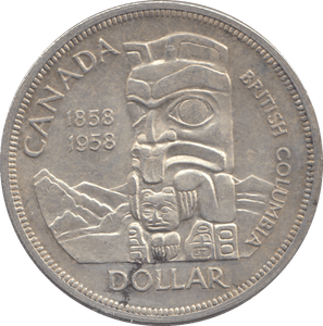 1958 ONE DOLLAR CANADA - WORLD COINS - Cambridgeshire Coins