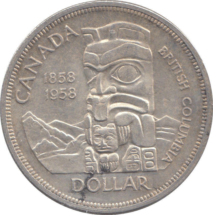 1958 ONE DOLLAR CANADA - WORLD COINS - Cambridgeshire Coins