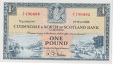 1958 ONE POUND SCOTLAND BANKNOTE FIRST RUN REF-SCOT-87 - WORLD BANKNOTES - Cambridgeshire Coins