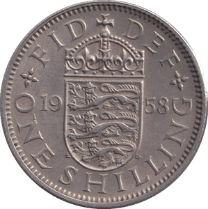 1958 SHILLING ( EF ) - SHILLING - Cambridgeshire Coins