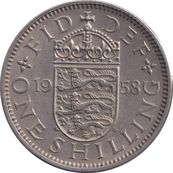 1958 SHILLING ( EF ) - SHILLING - Cambridgeshire Coins