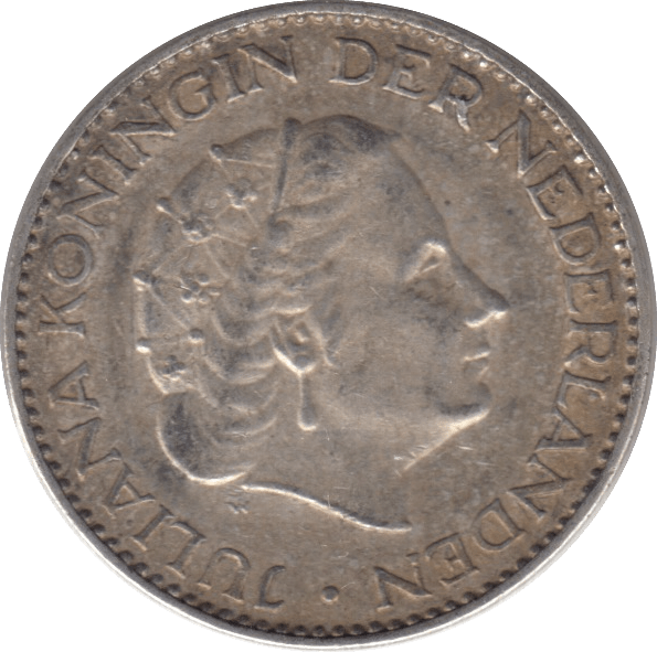 1958 SILVER 1 GULDEN NETHERLANDS - SILVER WORLD COINS - Cambridgeshire Coins