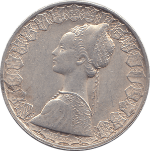 1958 SILVER 500 LIRA ITALY - SILVER WORLD COINS - Cambridgeshire Coins