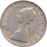 1958 SILVER 500 LIRA ITALY - SILVER WORLD COINS - Cambridgeshire Coins