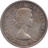 1958 SILVER CANADIAN $1 - SILVER WORLD COINS - Cambridgeshire Coins
