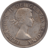 1958 SILVER CANADIAN $1 - SILVER WORLD COINS - Cambridgeshire Coins