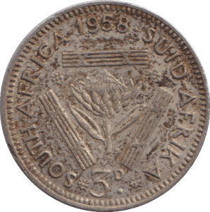 1958 SILVER COIN SOUTH AFRICA - SILVER WORLD COINS - Cambridgeshire Coins