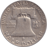 1958 SILVER HALF DOLLAR USA - SILVER WORLD COINS - Cambridgeshire Coins