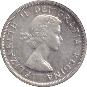 1958 SILVER ONE DOLLAR CANADA - SILVER WORLD COINS - Cambridgeshire Coins
