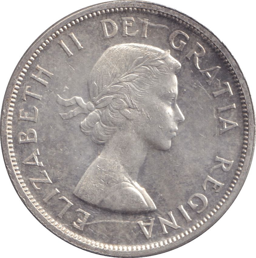 1958 SILVER ONE DOLLAR CANADA - SILVER WORLD COINS - Cambridgeshire Coins