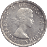 1958 SILVER ONE DOLLAR CANADA - SILVER WORLD COINS - Cambridgeshire Coins