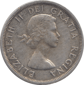 1958 SILVER ONE DOLLAR CANADA - SILVER WORLD COINS - Cambridgeshire Coins