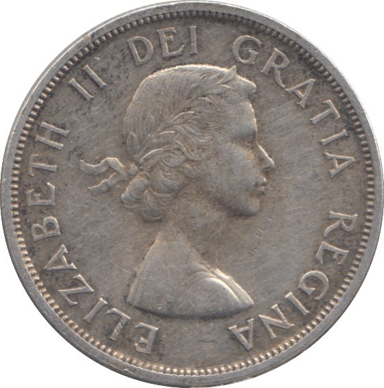 1958 SILVER ONE DOLLAR CANADA - SILVER WORLD COINS - Cambridgeshire Coins