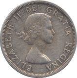 1958 SILVER ONE DOLLAR CANADA - SILVER WORLD COINS - Cambridgeshire Coins