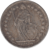1958 SILVER SWITZERLAND HALF FRANC - SILVER WORLD COINS - Cambridgeshire Coins